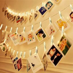 Big Photo Clip String Lights 10/20/40/80Led Fairy Lights For Hanging Pictures Cards Light Clips Graduation Party Wedding Decor