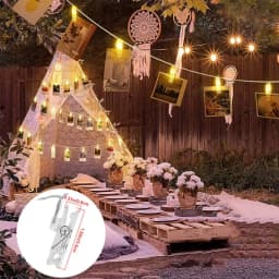Big Photo Clip String Lights 10/20/40/80Led Fairy Lights For Hanging Pictures Cards Light Clips Graduation Party Wedding Decor