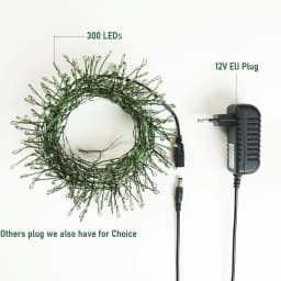 600 LED Birthday Party Led String Lights Cluster Garden for Wedding Fairy Light Outdoor Garland for Christmas Tree Decoration