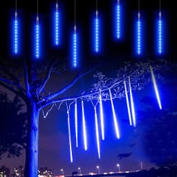Connectable 50CM LED Icicle Fairy String Lights Outdoor Garland Christmas Meteor Shower Holiday Light for Garden Courtyard Decor