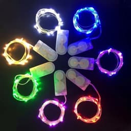 Battery Powered 20 40 Led Fairy String Light 2M 4M Silver Copper Wire Mini Lamp For Christmas Holiday Wedding Party 8 Colors