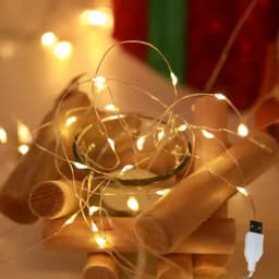 USB New Year Light Fairy Copper Wire String Holiday Outdoor Garland Lighting Waterproof Wedding Party Christmas Tree Decoration