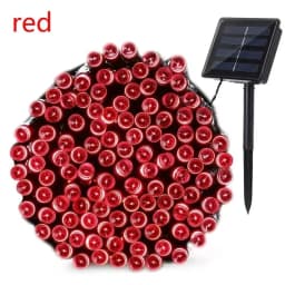 8Colors Outdoor Solar Light Garden Warm/Purple/RGB LED Strip String Fairy Lights Solar Lamp Waterproof Garland Christmas Decor