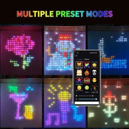 1PC 1x1/2x2/3x3m 400LEDS Smart Christmas Curtain Lights with APP & Remote Control DIY Projector Waterproof Outdoor Wall Decor