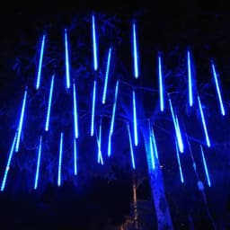 LED Meteor Shower Lamp Waterproof Snow Falling Raindrop Icicle Fairy Lights 50cm 8 Tubes Wedding Christmas Garland String Lights