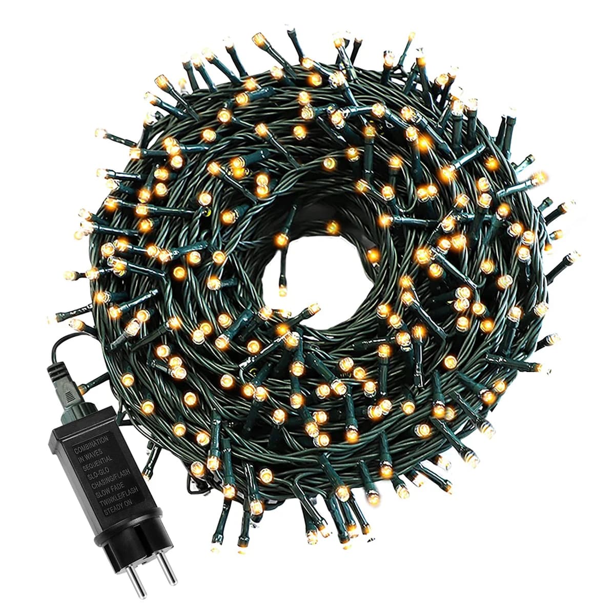 Waterproof Christmas Tree LED String Light 24V EU Plug/US Plug/Solar Fairy Lights LED Garland, for Outdoor Garden Room Decor