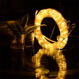 Christmas Decorations Tube Fairy Lights For Home 2026 Festoon Led Tube Rope String Light Plug-Operated 10/20/30/40M New Year
