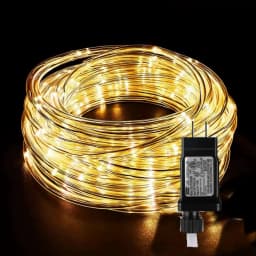 Christmas Decorations Tube Fairy Lights For Home 2026 Festoon Led Tube Rope String Light Plug-Operated 10/20/30/40M New Year