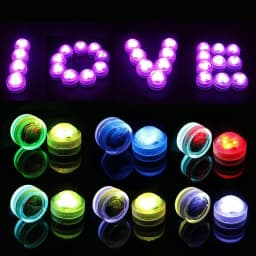 Wedding Tea Light Battery Powered Submersible LED Lights Underwater Atmosphere Night Lamp Remote Christmas Party Vase Decoration