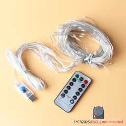 2M/3M Curtain Lights Christmas Garland USB Fairy Light String LED Outdoor For Christmas New Year Garden Party Wedding Decoration