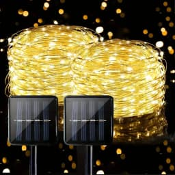 Solar LED Copper String Light 8 Modes Fairy Outdoor Holiday Garland Decoration Garden 30M/20M/10M/5M/2M Party Lights