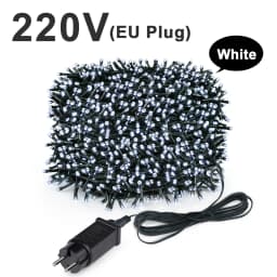 Outdoor Christmas Light New Year's Garland Lamp 100m 20m Twinkle LED String Holiday Wedding Decorative Lights Adornos De Navidad