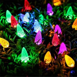 New Waterproof 5M 10M LED C6 Strawberry Fairy Lights Outdoor 8 Modes Christmas Garland String Light for Party Garden Patio Decor