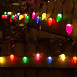 New Waterproof 5M 10M LED C6 Strawberry Fairy Lights Outdoor 8 Modes Christmas Garland String Light for Party Garden Patio Decor