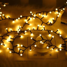 10M 500LED Round Ball Christmas Garland Fairy Lights Waterproof 8 Modes Garden Firecracker String Light for Party New Year Decor