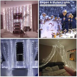 LED Curtain Garland Fairy Lights with 8 Modes for New Year Christmas Party Wedding Decoration