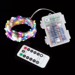 Festoon LED Fairy Silver Copper Wire String Light Battery Box with Remote Wedding Party Christmas Garland Light Home Decoration