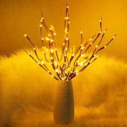 HOMEFISH 1 PC White Birch Branch LED Festive Lights Battery Operated for Christmas Party Wedding Outdoor Decoration Twig Lights
