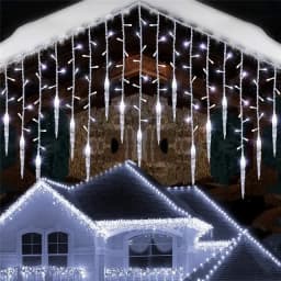 Street Garland Winter Festoon Led Light Curtain Icicle Garlands for New Year Droop 0.3M 0.4M 0.5M for Christmas Decorations 2025