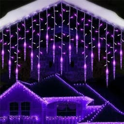 Street Garland Winter Festoon Led Light Curtain Icicle Garlands for New Year Droop 0.3M 0.4M 0.5M for Christmas Decorations 2025