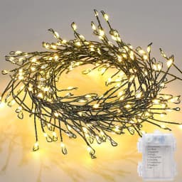 100/200LEDs LED Light String Green Wire Fairy Light String Used For Indoor Cluster Christmas Tree New Year's Party Camping Decor