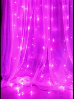Valentine's Day Decor Pink Curtain Lights Garland USB Power Fairy Lights Festoon with Remote New Year Garland Led Lights