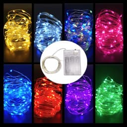 Battery Powered 1/2/5/10M Fairy Light String Led String Light for Bedroom Garden Party Bedroom Wedding Christmas Decoration