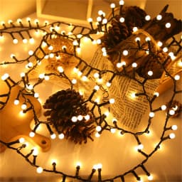 Tirvose 350/500LEDs Fairy Lights 8 Modes Christmas Round Ball Garland String Light for Home Garden Party Courtyard Decorations