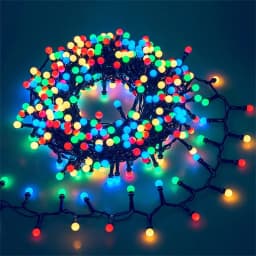Tirvose 350/500LEDs Fairy Lights 8 Modes Christmas Round Ball Garland String Light for Home Garden Party Courtyard Decorations