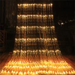 Waterfall Icicle Curtain Lights 3X2/3X3M Outdoor Led Christmas Fairy String Lights Meteor Shower Wedding Garland Background Lamp