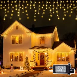 480LED Indoor Decor String Lights Christmas Ice Light Outdoor Waterproof 8 Modes Tgmer UK/US/EU Plug for Party Wedding Camping