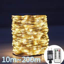 50M/120M LED String Lights Silver Wire Fairy Lights Christmas Garland For Street Patio Tree Garden Camping Party Decor