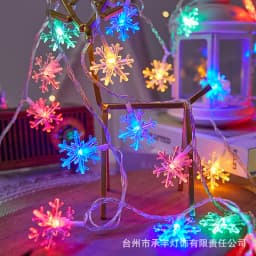 1/3/6M LED Snowflake Fairy Lights Battery/USB Power Copper Wire Garland Light New Year Garden Outdoor Wedding Living Room Decor