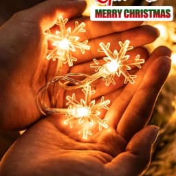 1/3/6M LED Snowflake Fairy Lights Battery/USB Power Copper Wire Garland Light New Year Garden Outdoor Wedding Living Room Decor