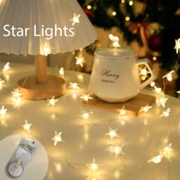 4M LED Fairy Light CR2032 Battery power Holiday Lighting Star String Garland Decoration For Wedding Bedroom Party Gift Ornament