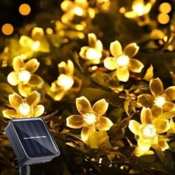 20/50/100/200LED FlowerSolar Garden Light Outdoor String Lights Waterproof Fairy Simulation Floral Garlands Christmas Decoration