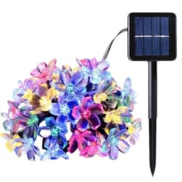 20/50/100/200LED FlowerSolar Garden Light Outdoor String Lights Waterproof Fairy Simulation Floral Garlands Christmas Decoration