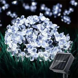 20/50/100/200LED FlowerSolar Garden Light Outdoor String Lights Waterproof Fairy Simulation Floral Garlands Christmas Decoration