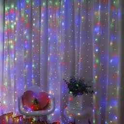 300LED Curtain Fairy Lights 8 Modes Indoor Twinkle String Lights with Remote Bedroom Window Wedding Party Wall Decor Christmas