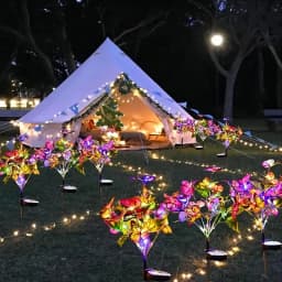 LED Fairy Lawn Lamp Simulation Colorful Butterfly Outdoor Solar Light Camping Garden Sunmmer Landscape Lighting Wedding Decor