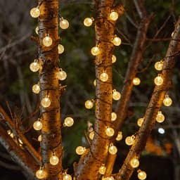 20-100LED Crystal Ball LED Solar Outdoor Light String Fairy Light Christmas Wreath Garden Terrace Party Outdoor Decoration