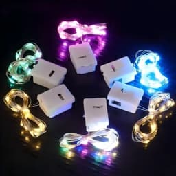 5PCS/Pack 3M 2M LED String Lights Copper Silver Wire Garland Light  Fairy Lights Party Room Decoration for Christmas Wedding