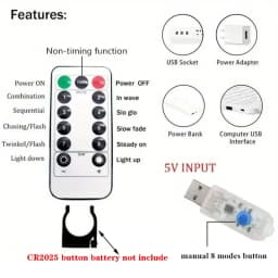 Christmas Home Decoration 3/4/6M Festoon LED Curtain Lights Fairy Garland on The Window USB 8 Modes Light String Wedding Party