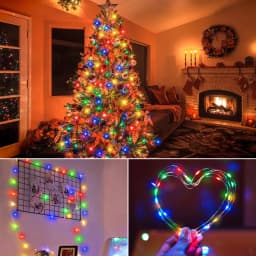 100m-10m LED Fairy Lights Christmas Party Decor Waterproof Outdoor Indoor Copper String Lights for Bedroom Balcony Window