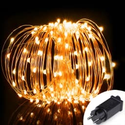 100m-10m LED Fairy Lights Christmas Party Decor Waterproof Outdoor Indoor Copper String Lights for Bedroom Balcony Window