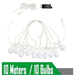 23Meters White Wire LED Garlands Outdoor G50 Bulbs Wedding Fairy Lights For Outdoor Festoon Christmas Garden Holiday Decorative