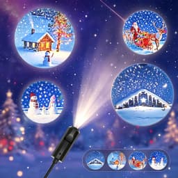USB Powered LED Lights for Christmas Projection Night Light Suitable for Celebrations Christmas Eve Fairy Tale Themes Home Decor