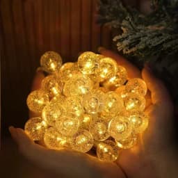 Battery Box Bubble Ball Light String Crystal Bead Ball Fairy String Light Wedding Party Christmas 1.5-3-6 Meters 10-20-40 Lights