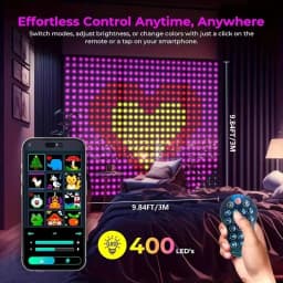 1.6x1.6m 3x3m 400 LEDs Smart IP65 Waterproof Curtain Lights APP Controlled Christmas Outdoor Decorative Lights