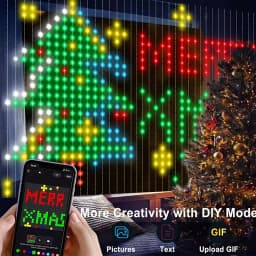1.6x1.6m 3x3m 400 LEDs Smart IP65 Waterproof Curtain Lights APP Controlled Christmas Outdoor Decorative Lights